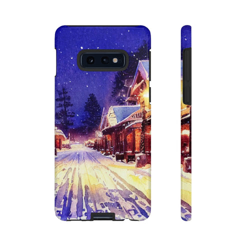 Estes Park After the Christmas Parade - Impact Resistant Phone Case Samsung Galaxy S10E Glossy